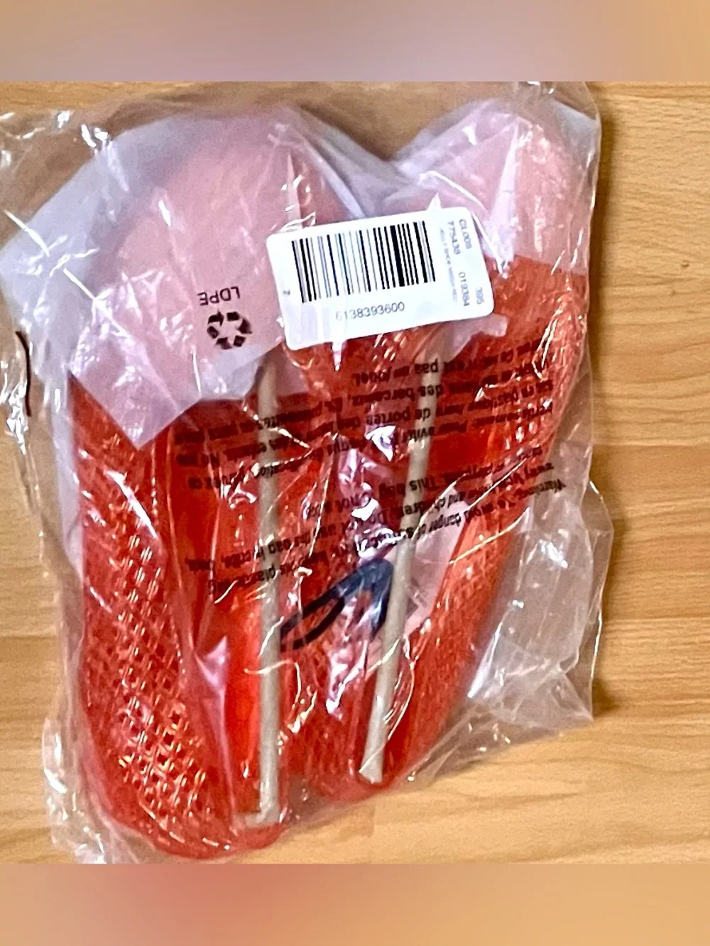 Loft Bright Blood Orange Jelly Ballet Flats - Size 7